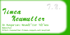 timea neumuller business card